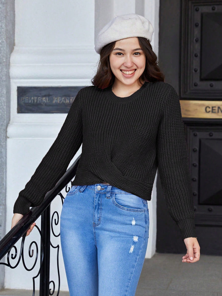 Pulover SHEIN, negru