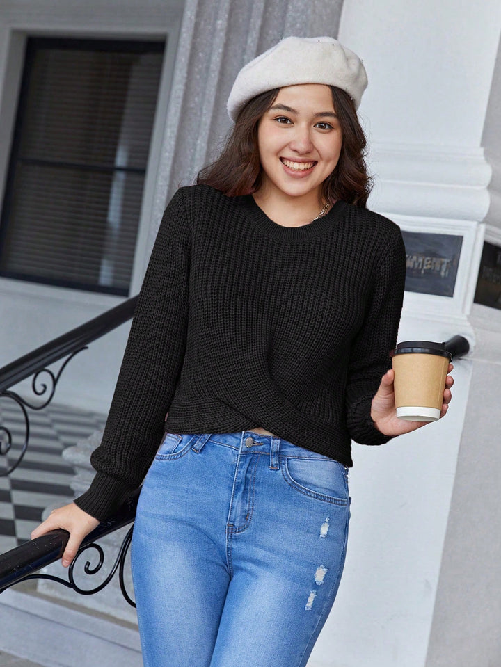 Pulover SHEIN, negru