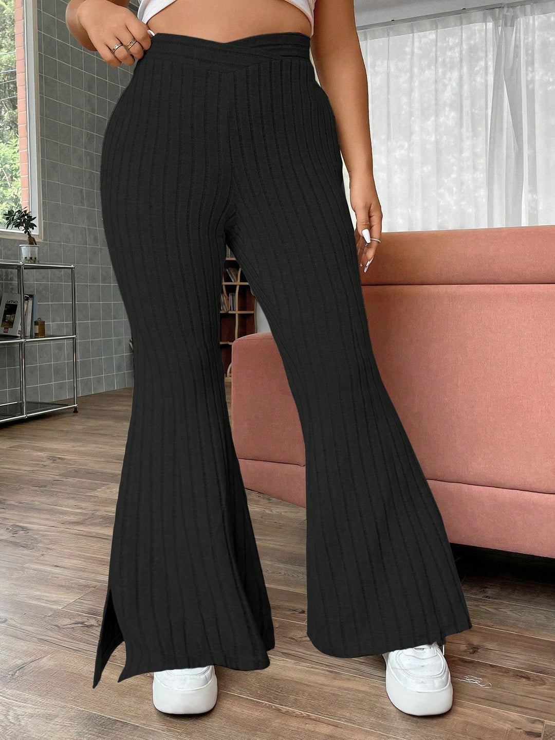 Pantaloni SHEIN, negru