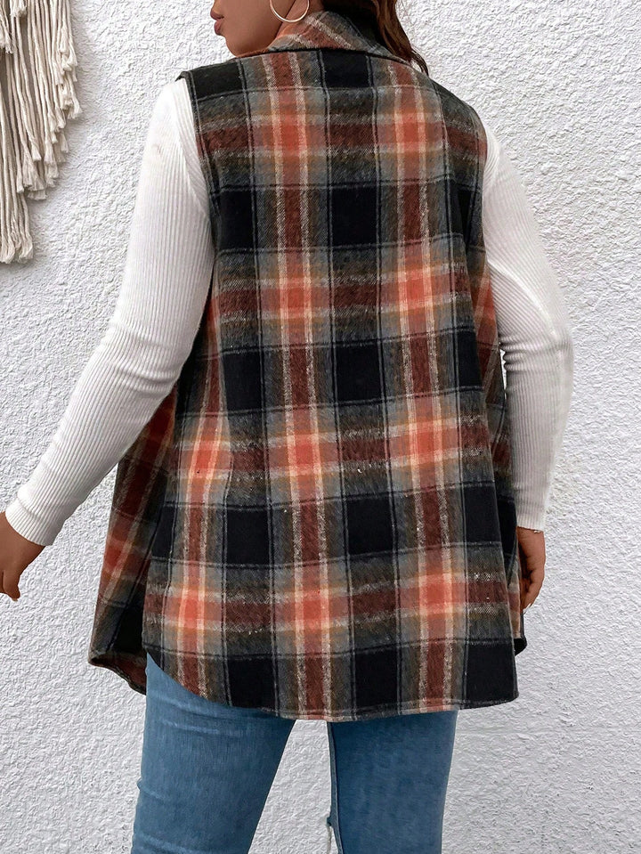 Shein Curve+ mellény, többszínű