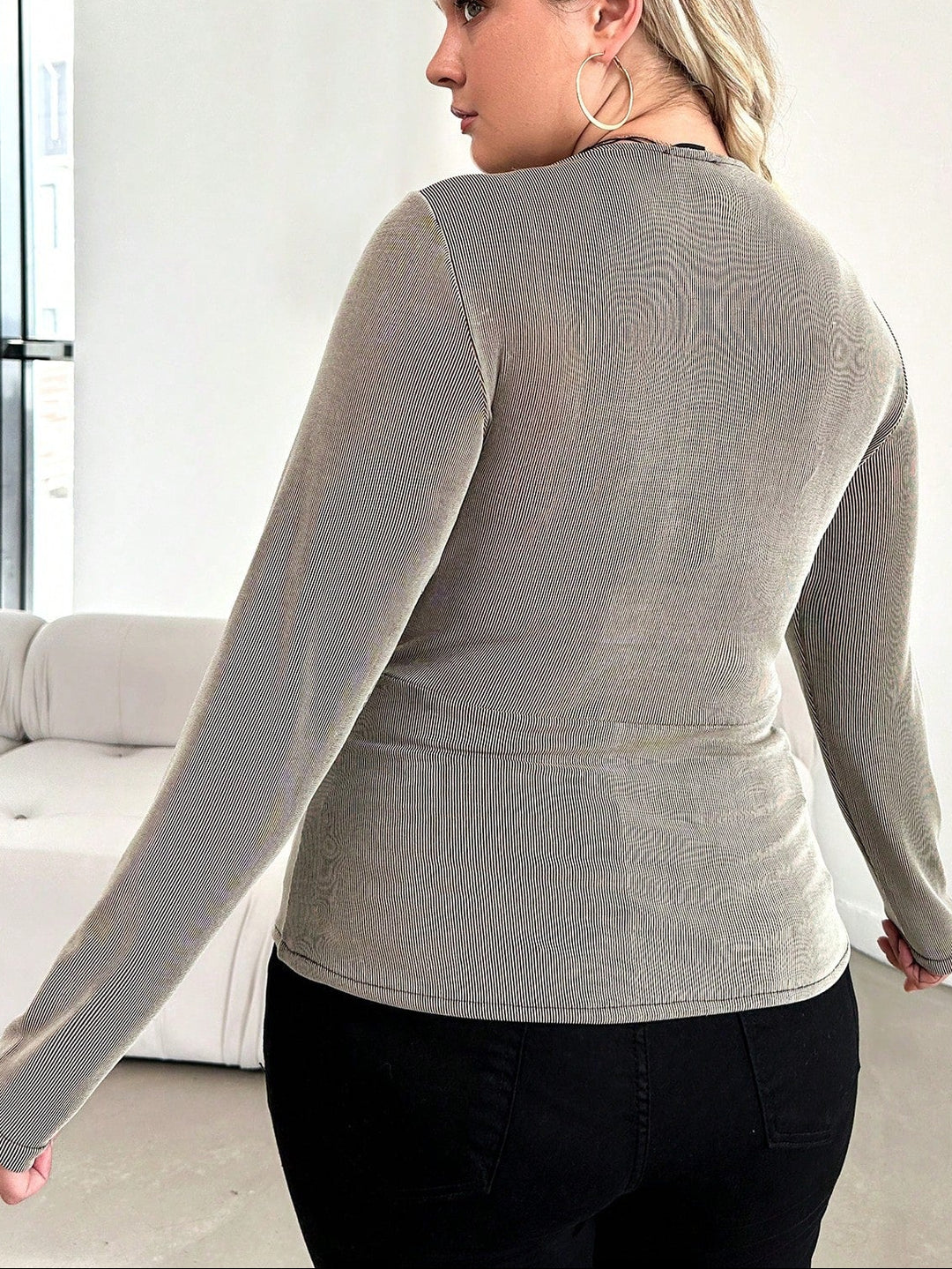 Shein Curve+ blúz, zöld