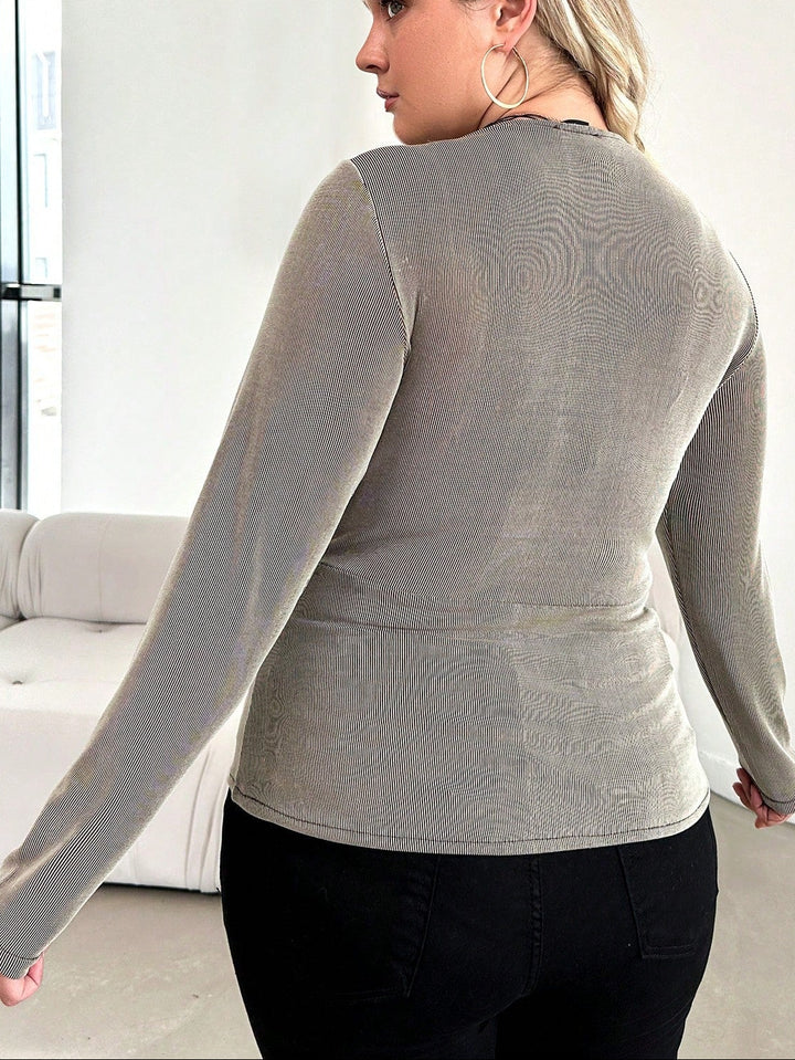 Shein Curve+ blúz, zöld