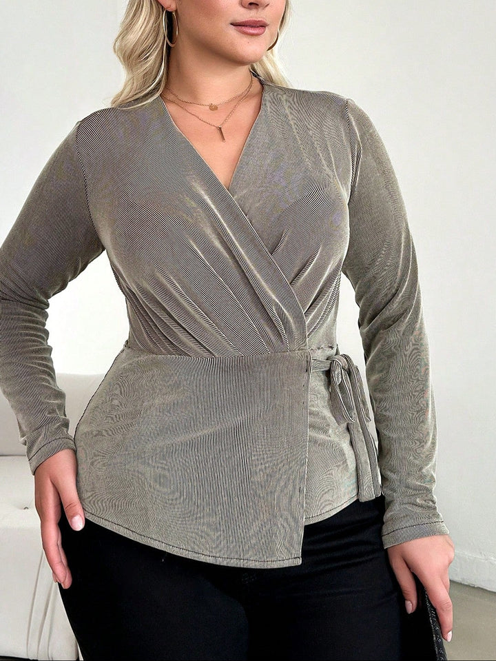 Shein Curve+ blúz, zöld