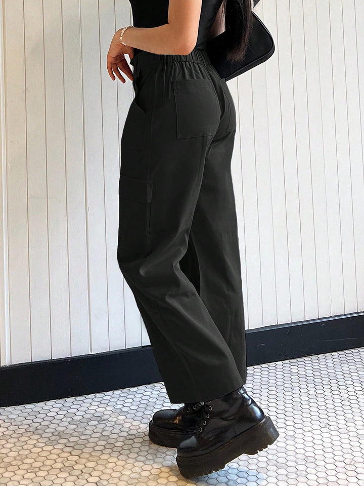 Pantaloni SHEIN, negru