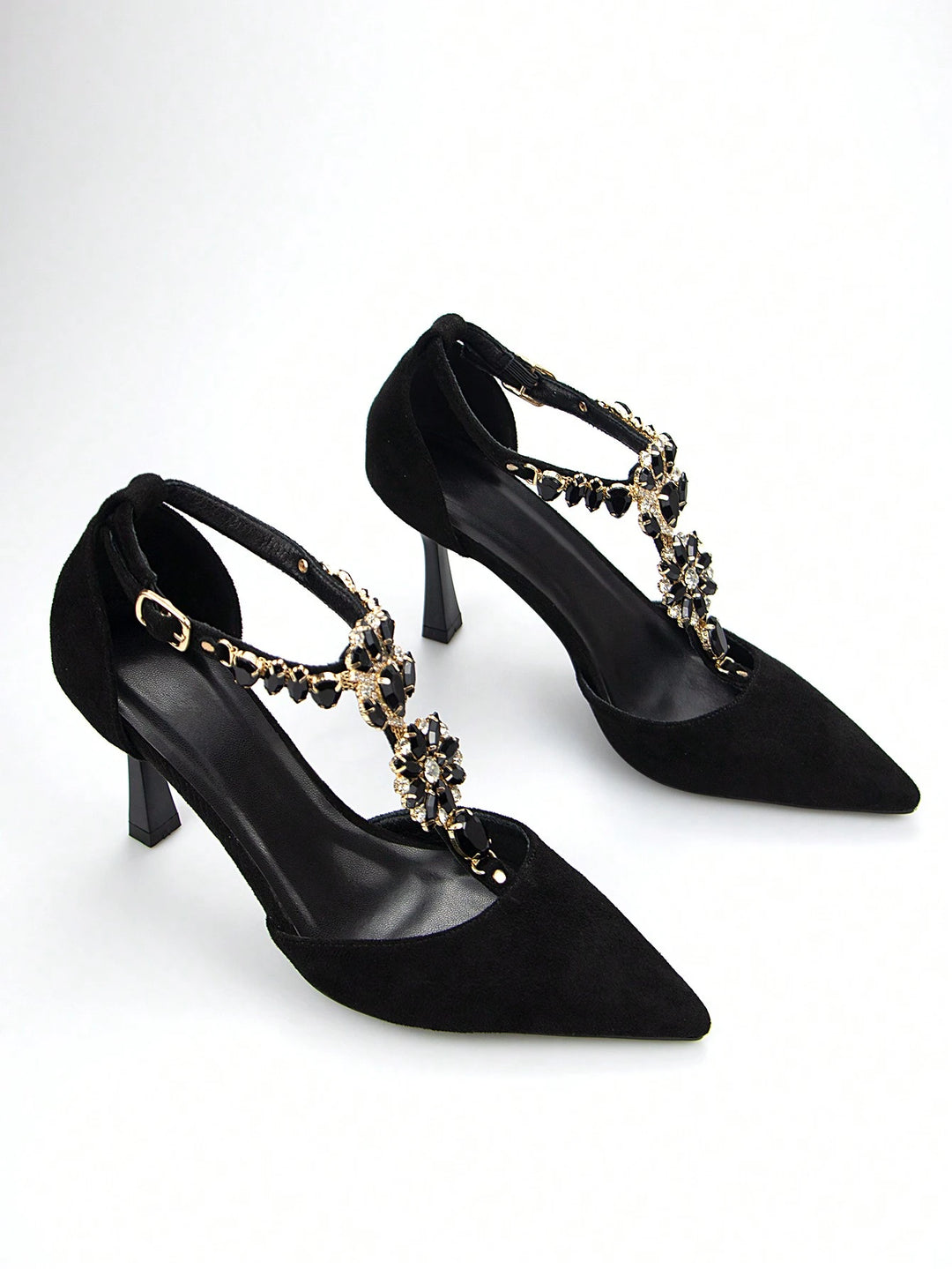 Pantofi cu toc SHEIN, negru