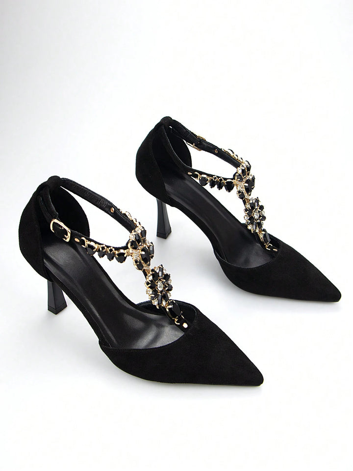 Pantofi cu toc SHEIN, negru