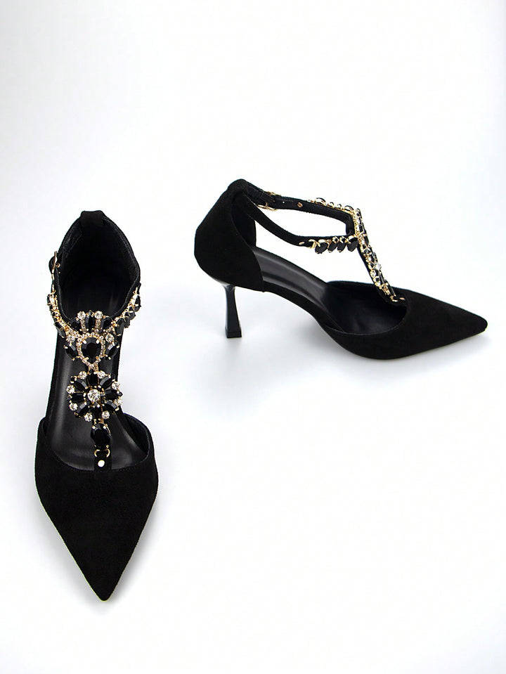 Pantofi cu toc SHEIN, negru