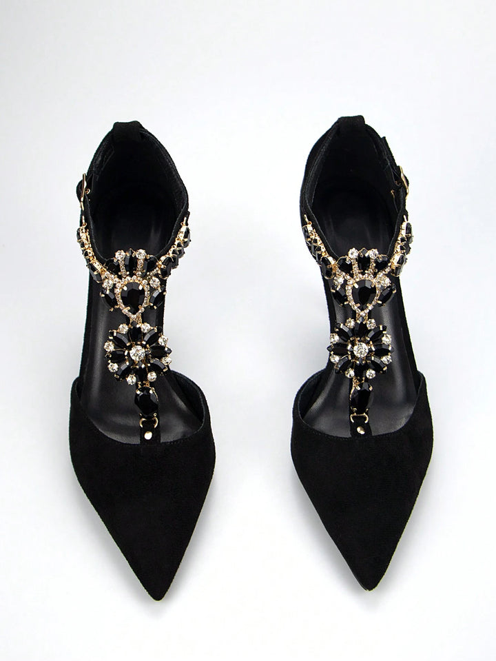 Pantofi cu toc SHEIN, negru