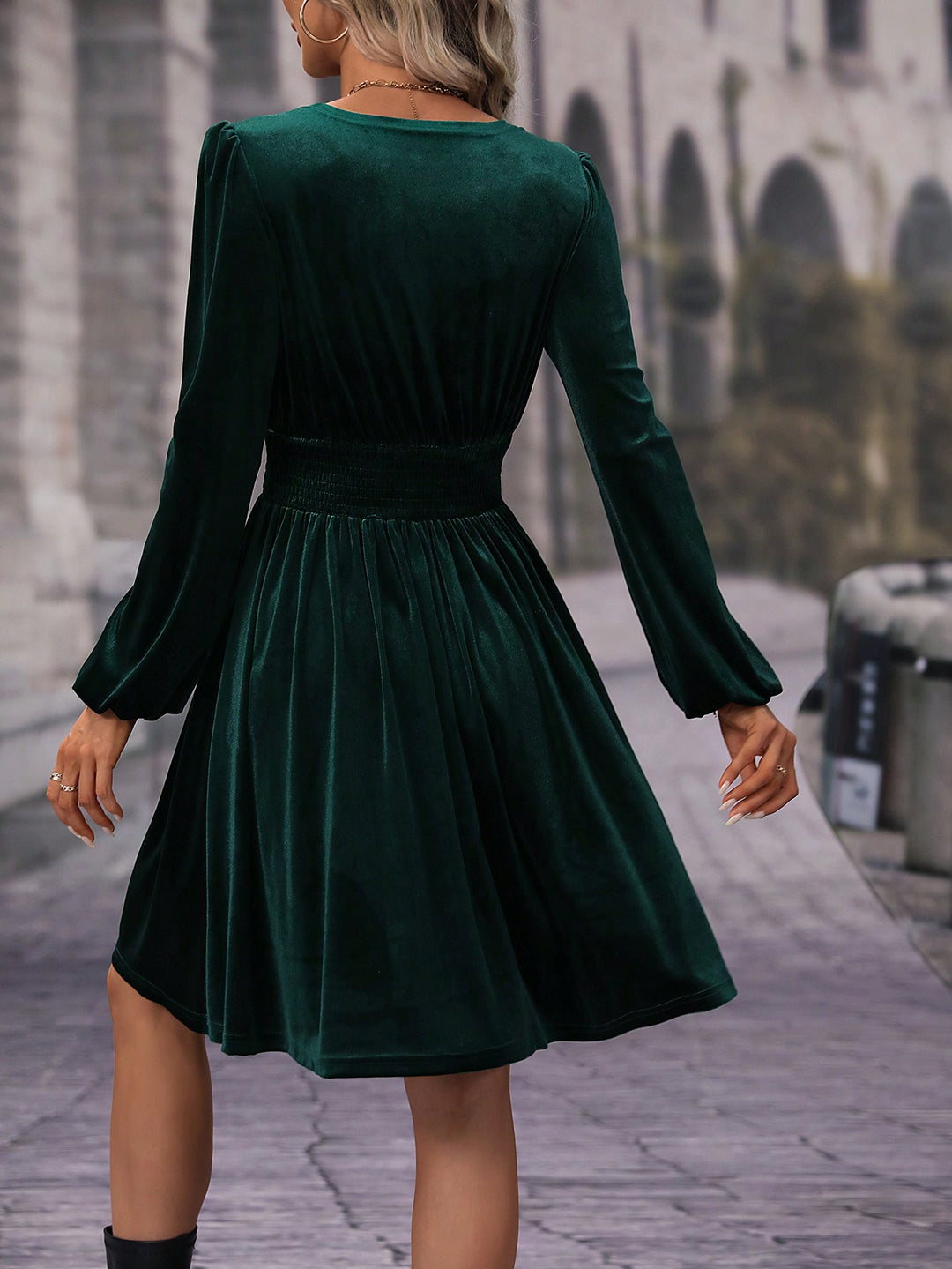 Rochie midi SHEIN, verde
