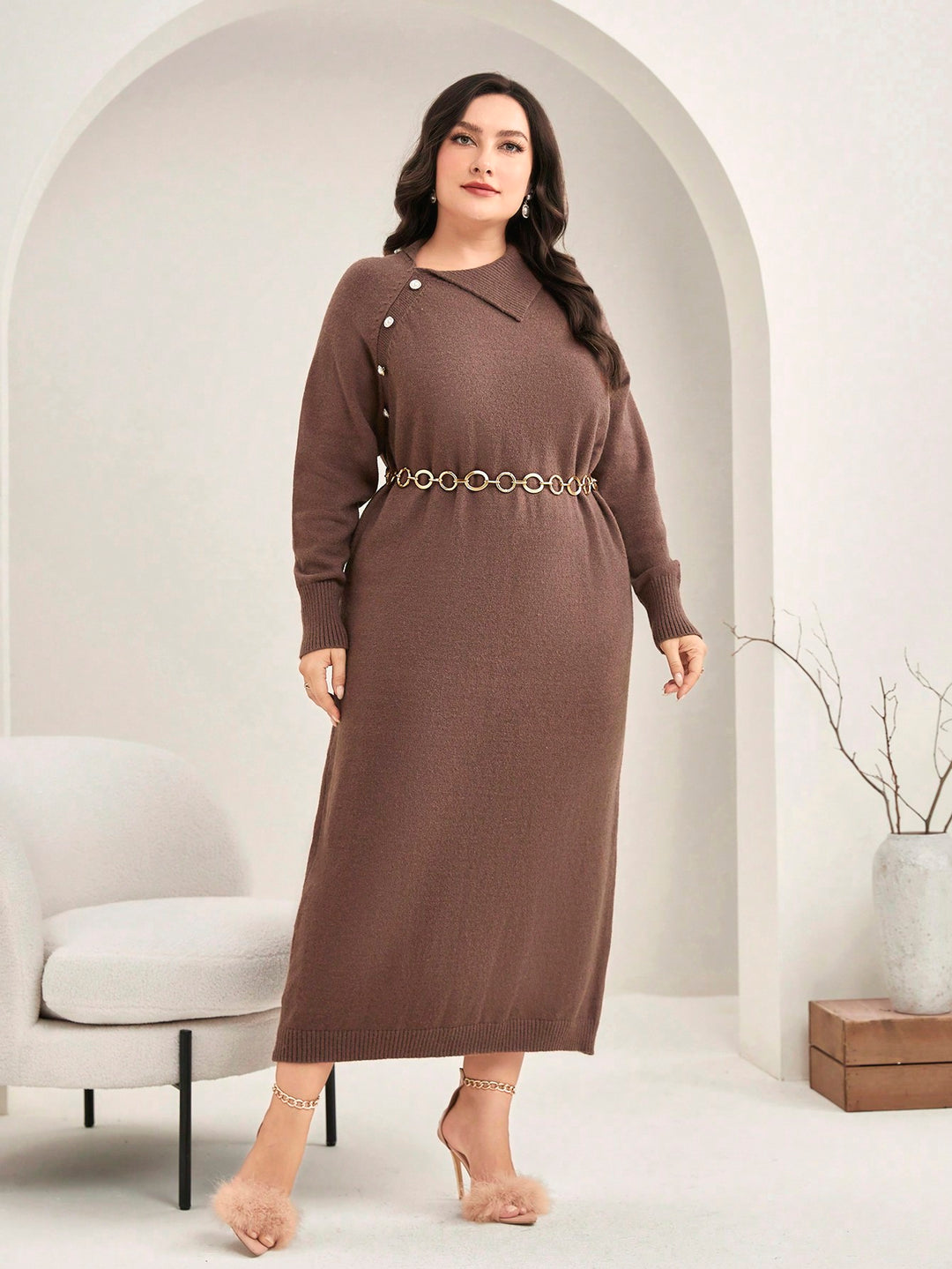 Rochie SHEIN, maro