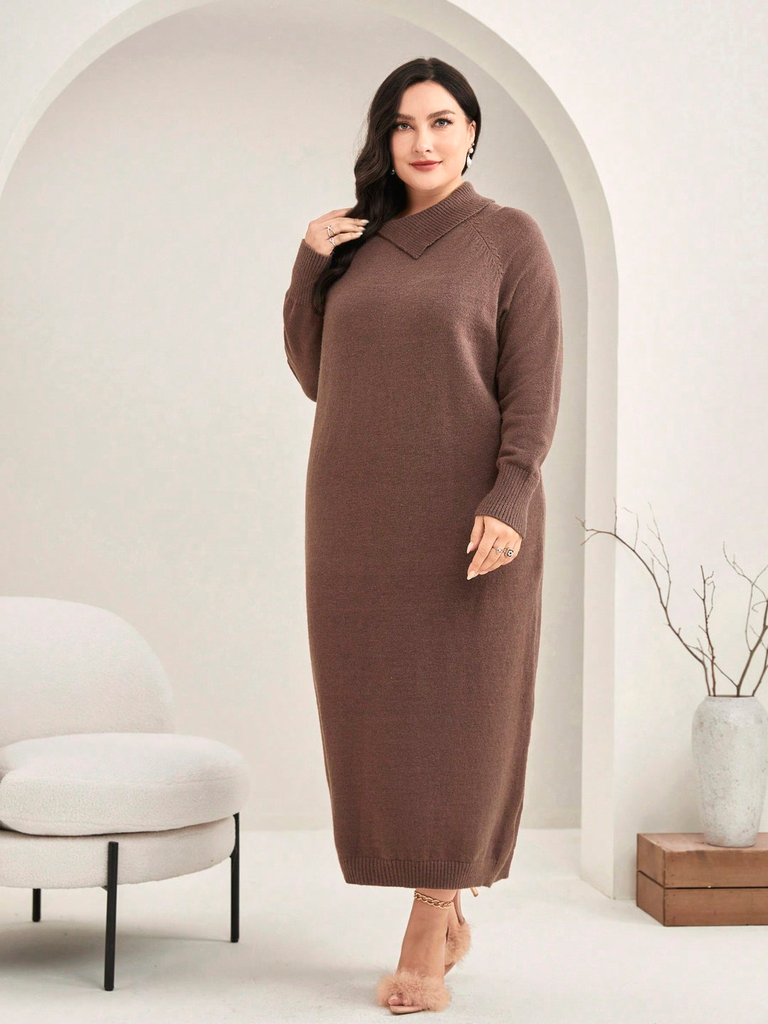 Rochie SHEIN, maro