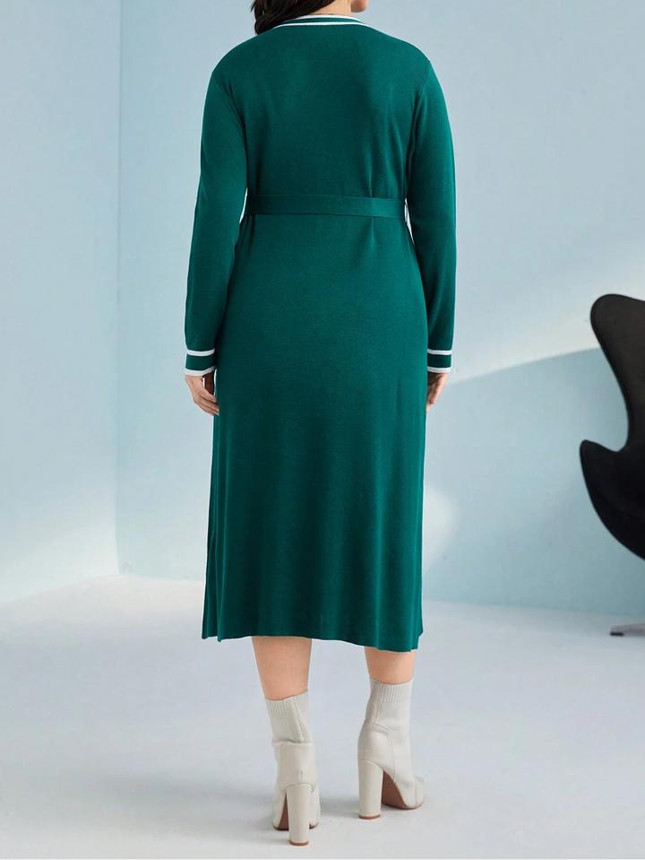 Rochie midi SHEIN, verde