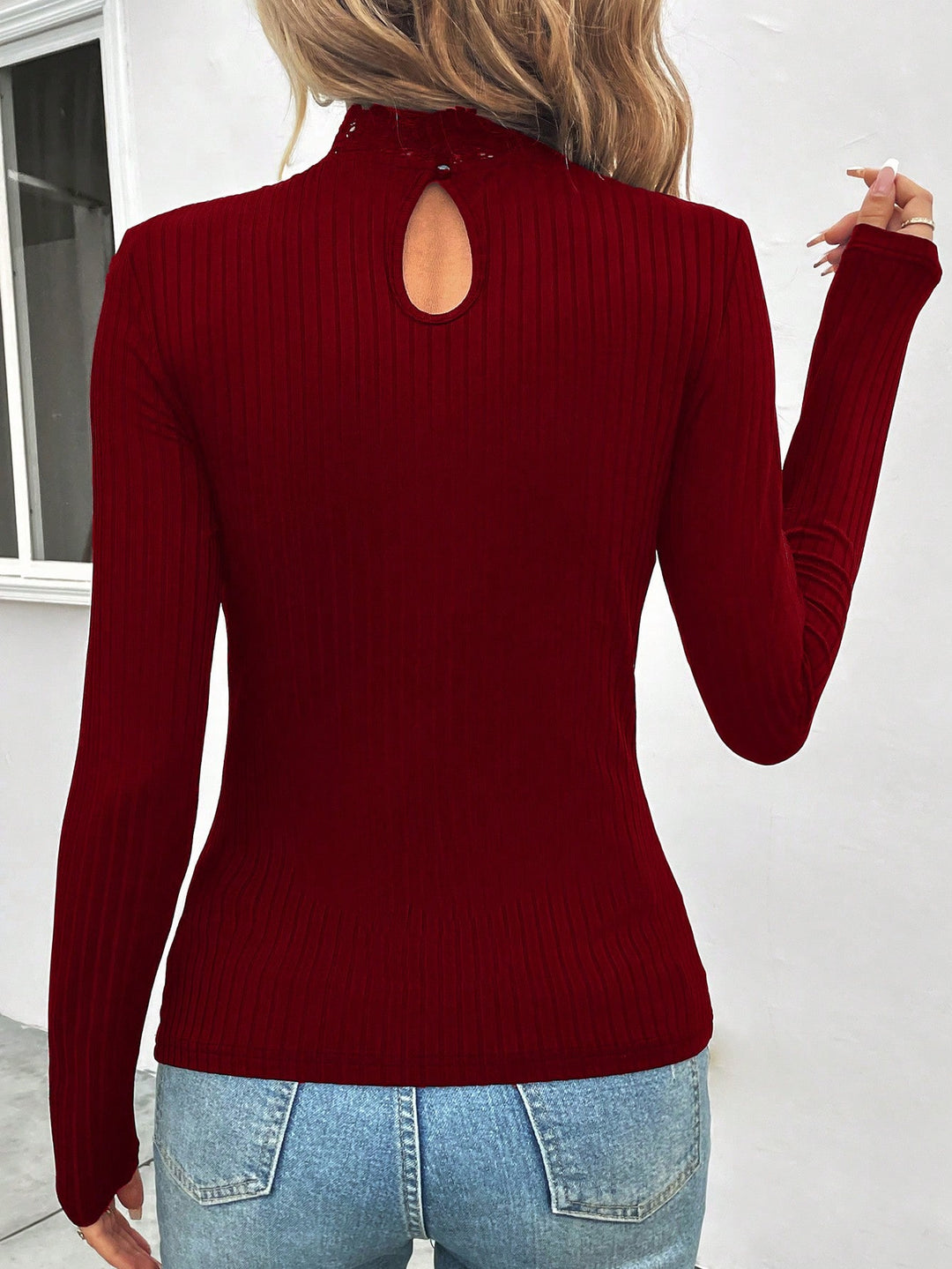 Tricou SHEIN, vișiniu