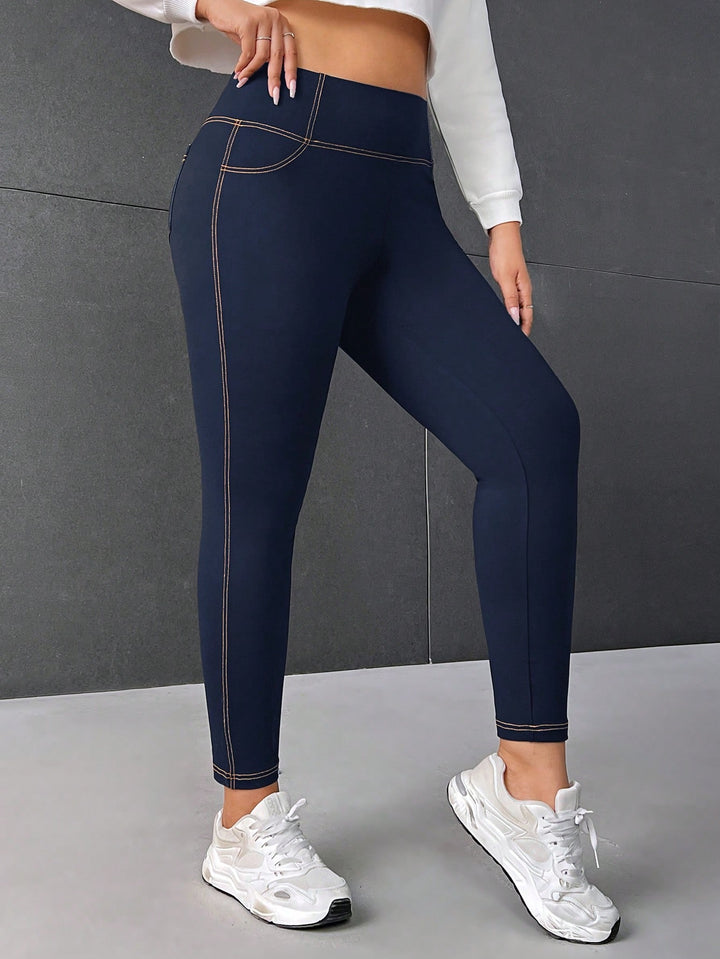 Colanți SHEIN, albastru