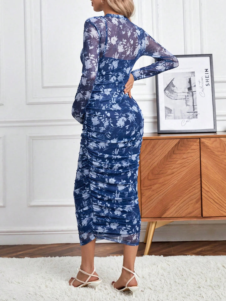 Rochie maxi SHEIN, albastru