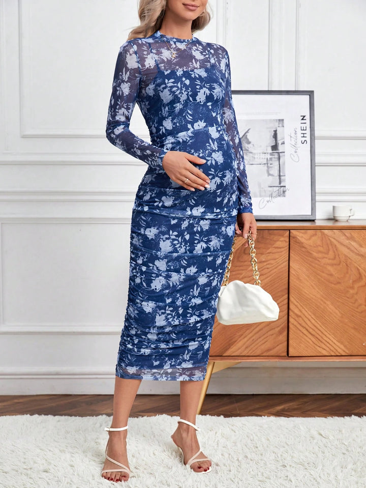 Rochie maxi SHEIN, albastru