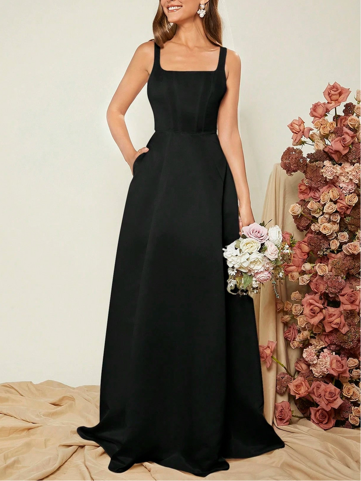 Shein maxi ruha, fekete