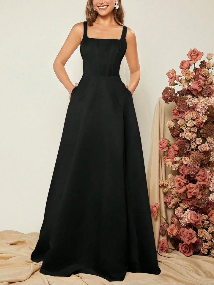 Shein maxi ruha, fekete