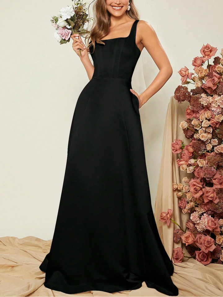 Shein maxi ruha, fekete