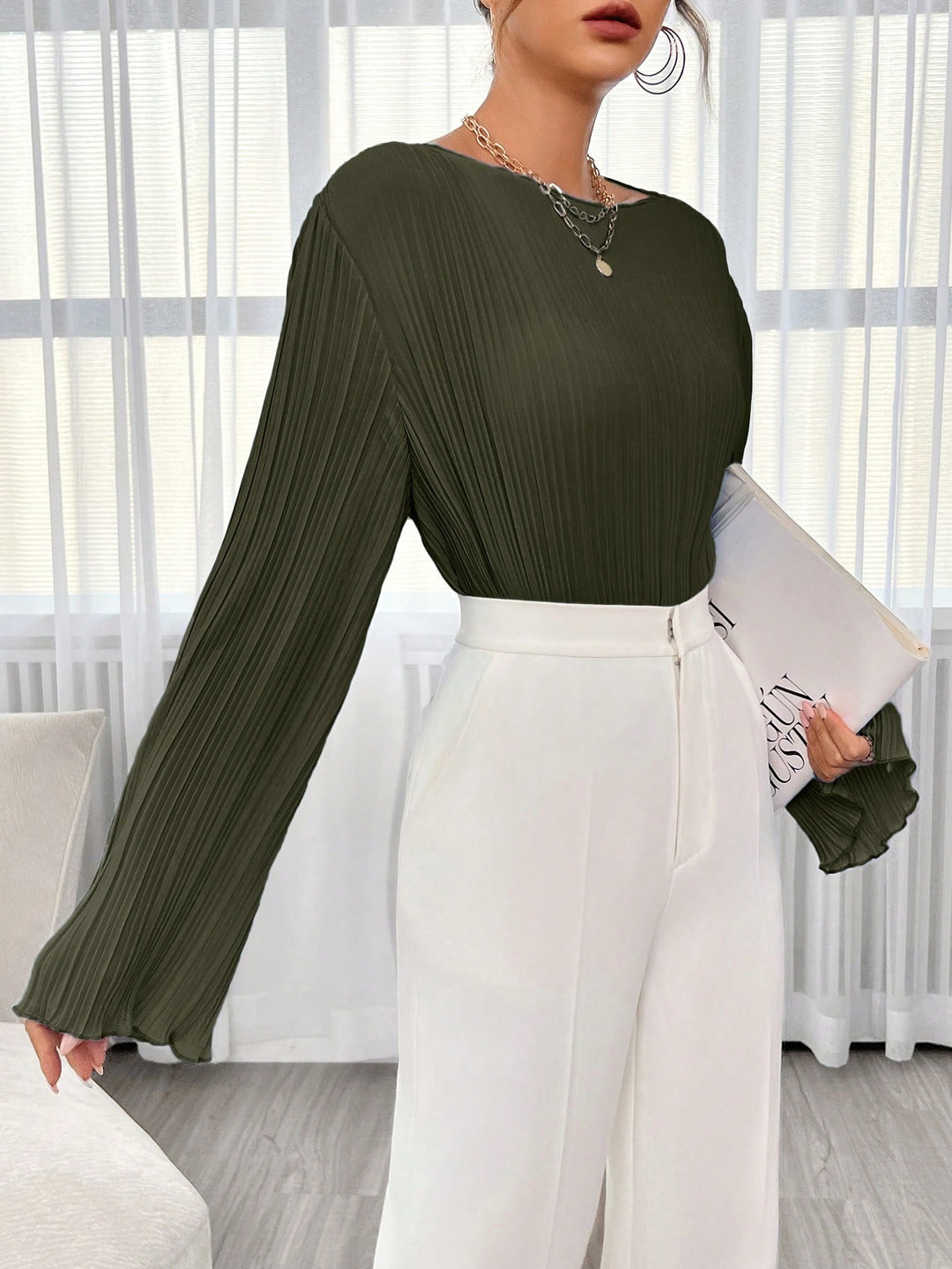 Bluza SHEIN, kaki