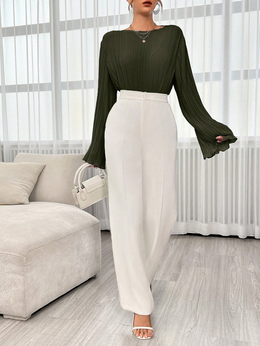 Bluza SHEIN, kaki