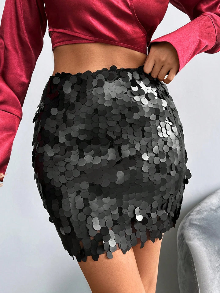 Fustă mini SHEIN, negru