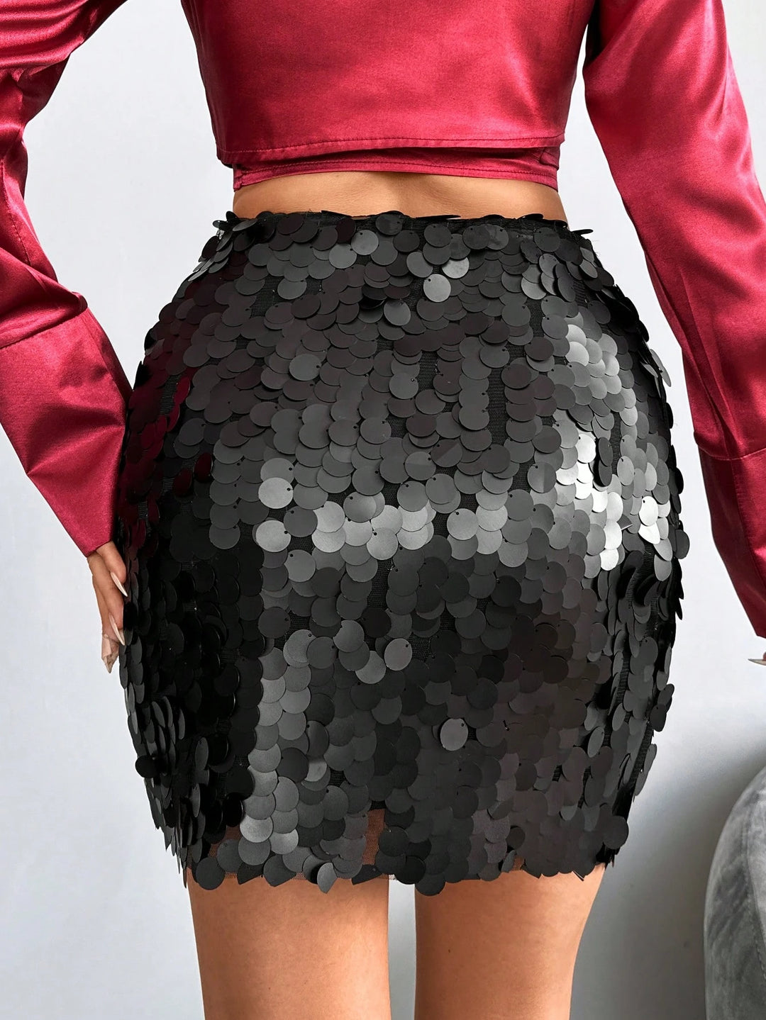 Fustă mini SHEIN, negru