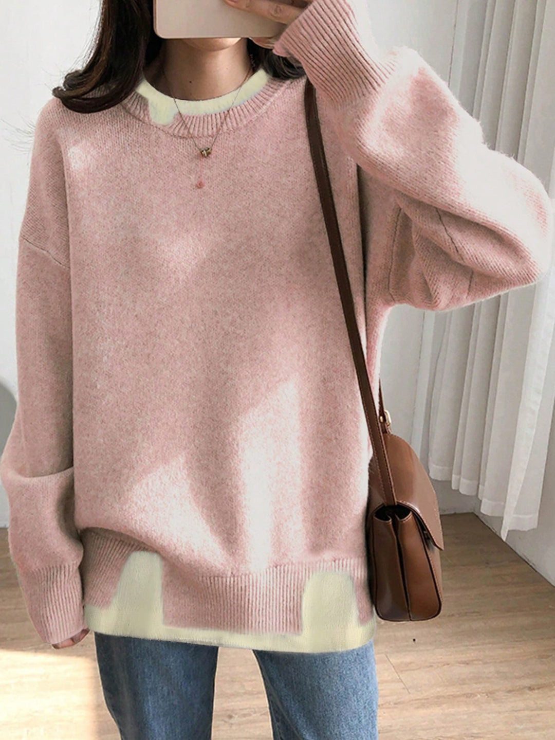 Pulover SHEIN, roz