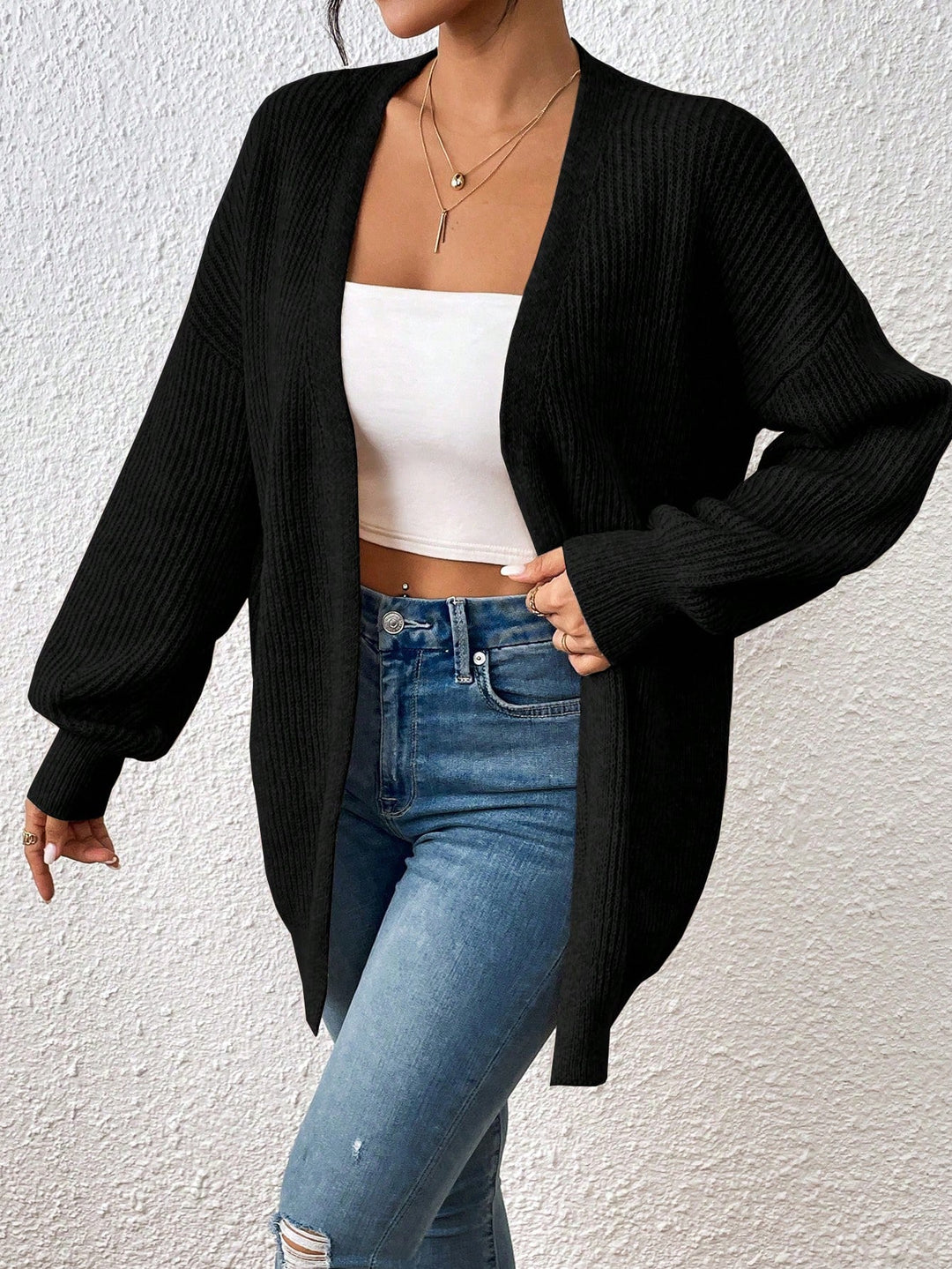 Cardigan SHEIN, negru
