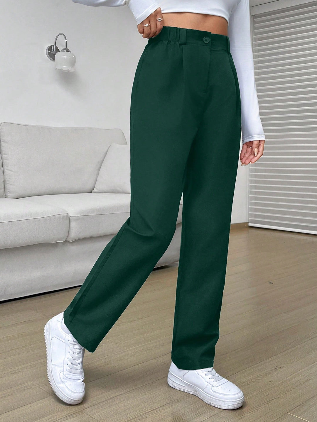 Pantaloni SHEIN, verde