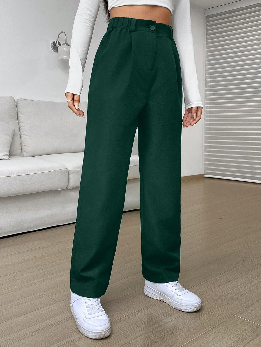 Pantaloni SHEIN, verde