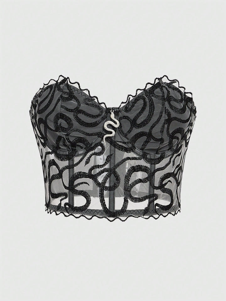 Top SHEIN, negru
