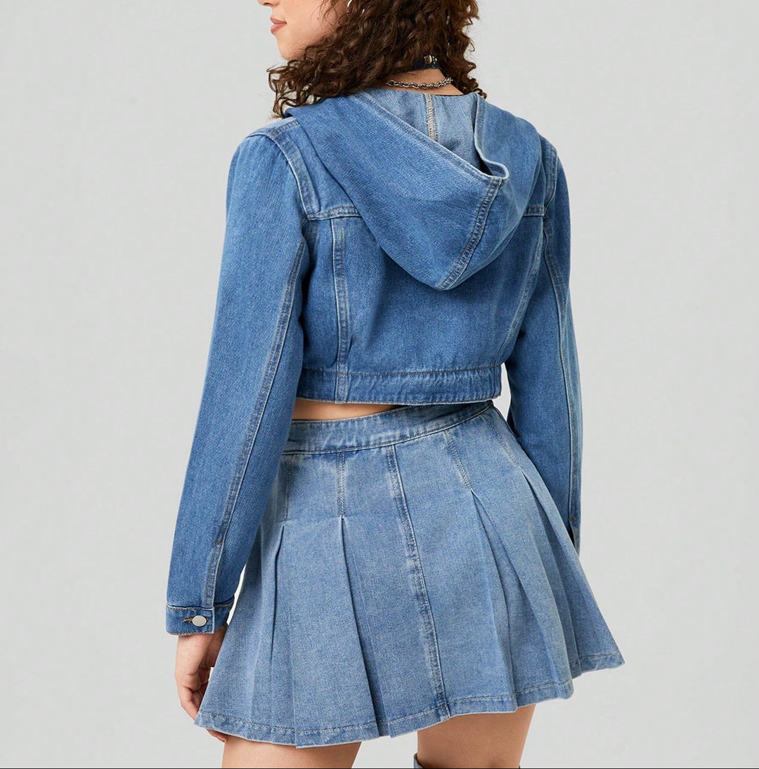 Geacă de blugi Forever 21 by Shein, albastru