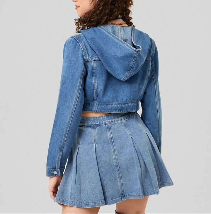 Geacă de blugi Forever 21 by Shein, albastru