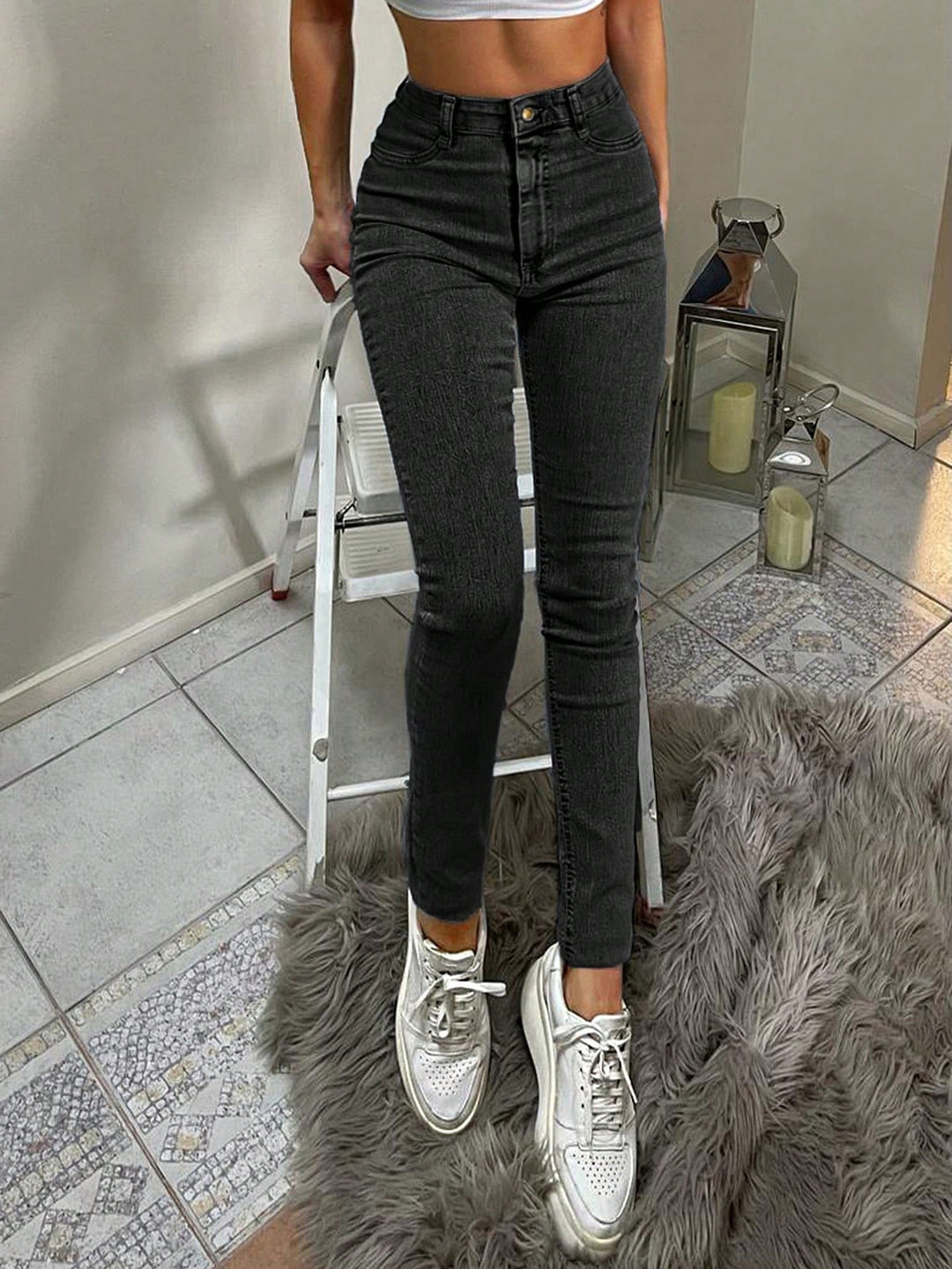 Jeans SHEIN, gri