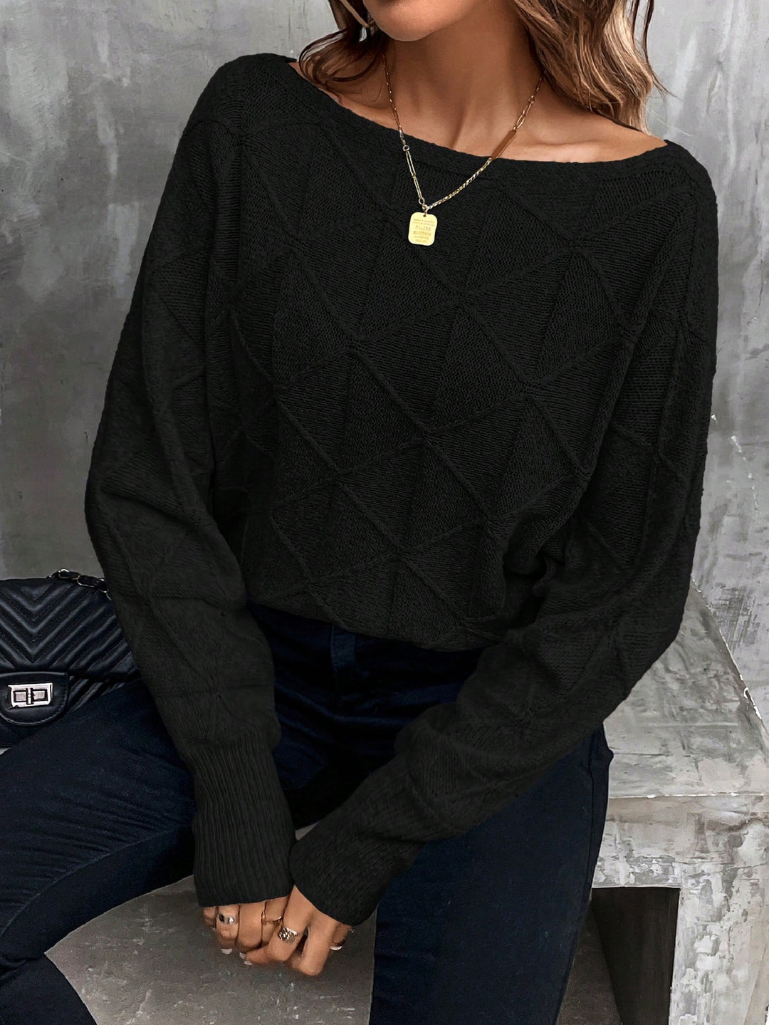 Pulover SHEIN, negru