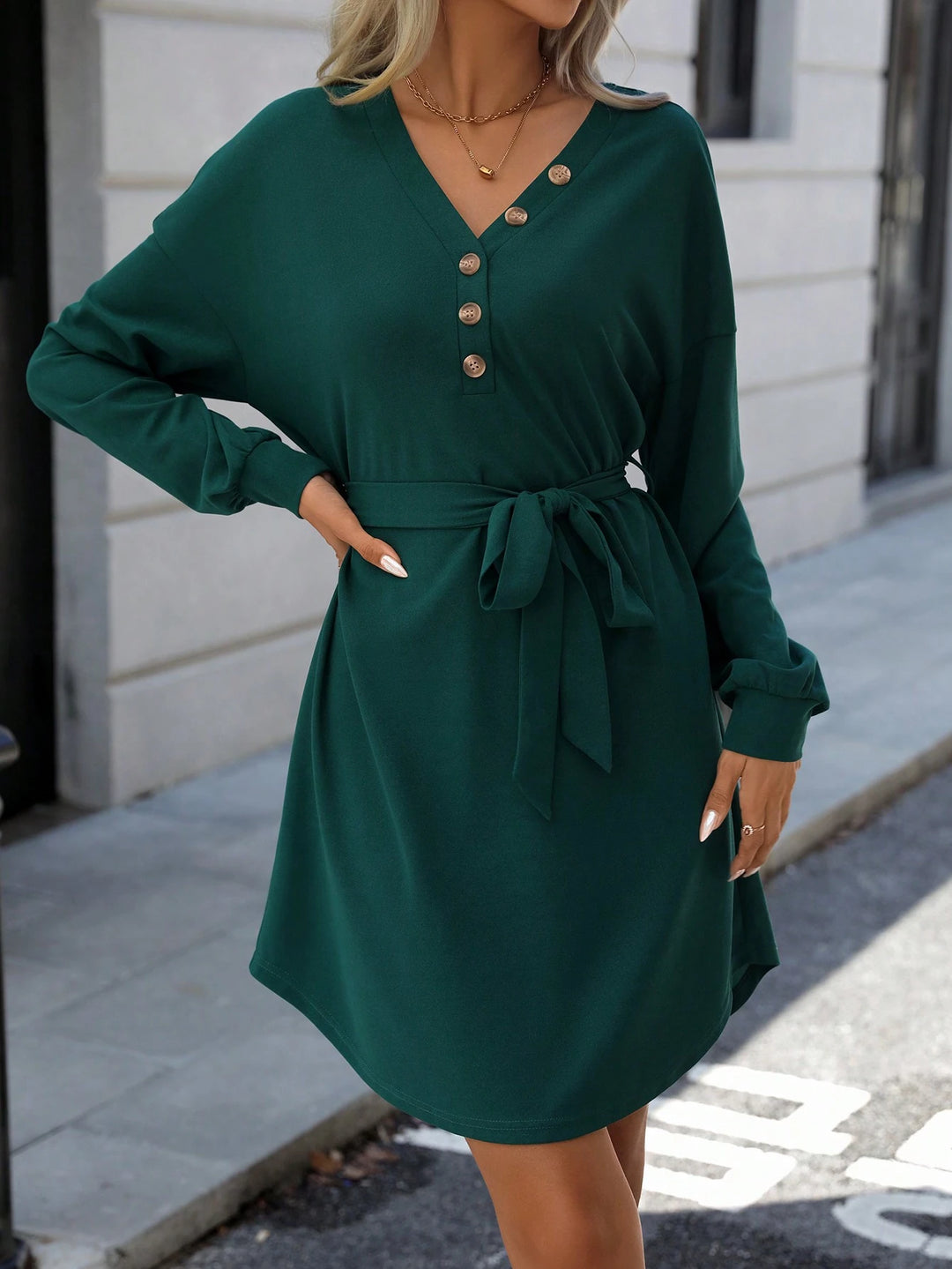 Rochie mini SHEIN, verde