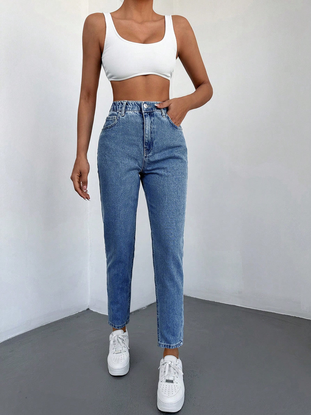 Jeans SHEIN, albastru