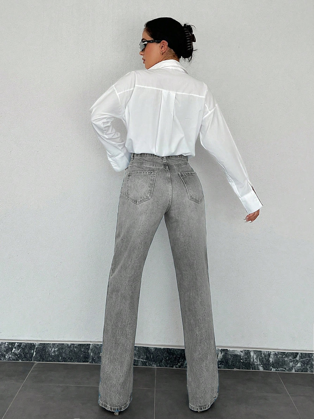Jeans SHEIN, gri