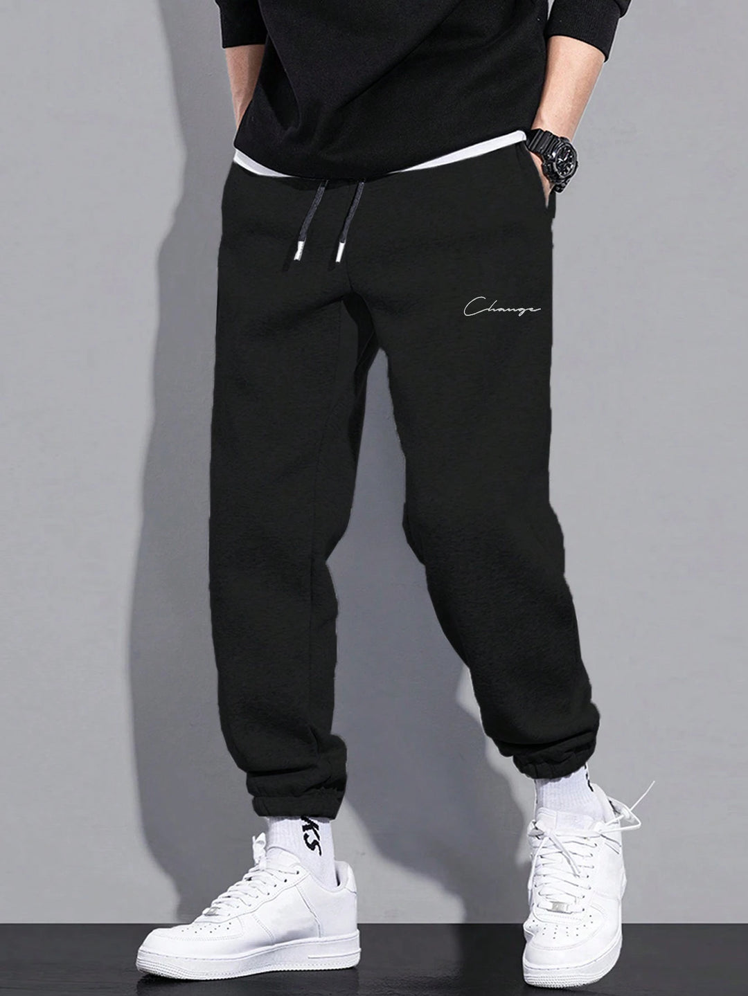 Pantaloni SHEIN, negru
