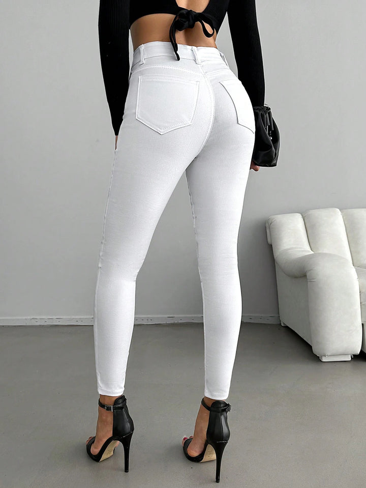Jeans SHEIN, alb