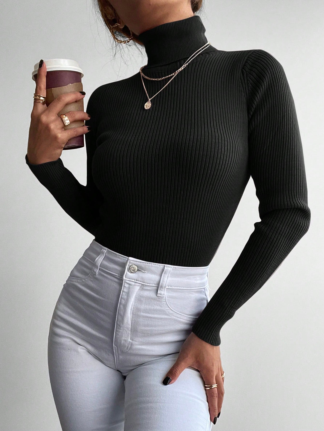 Pulover SHEIN, negru