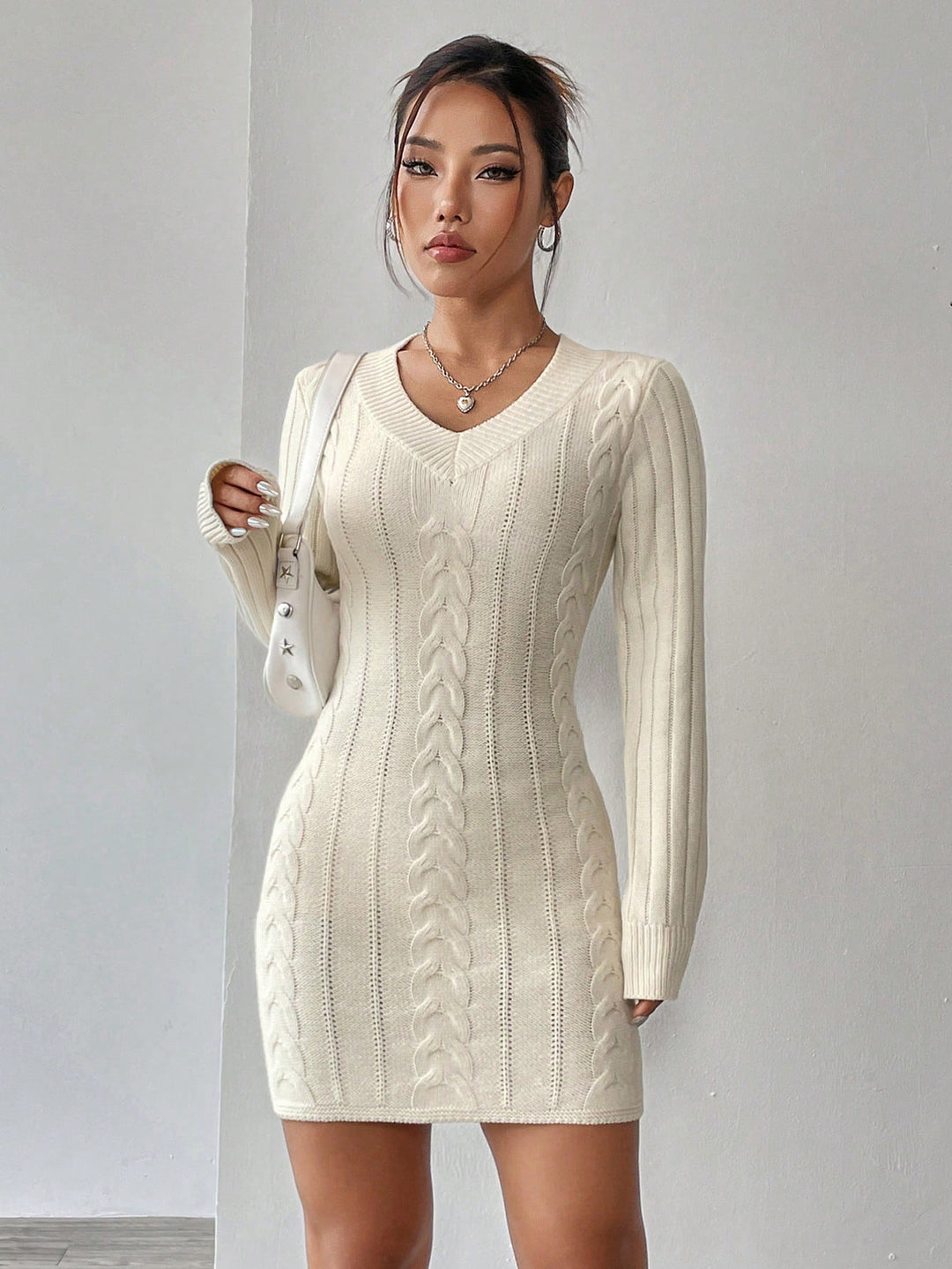 Rochie SHEIN, crem