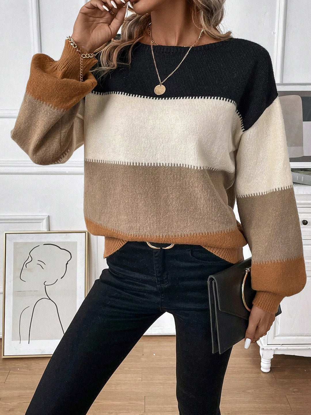 Pulover SHEIN, mix culori