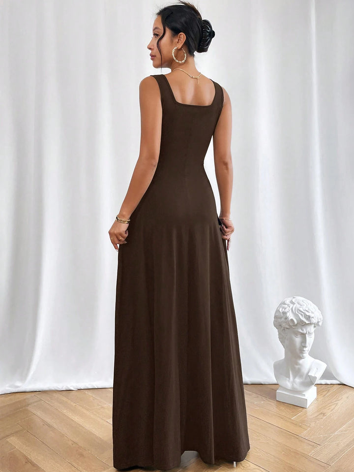 Rochie maxi SHEIN, maro