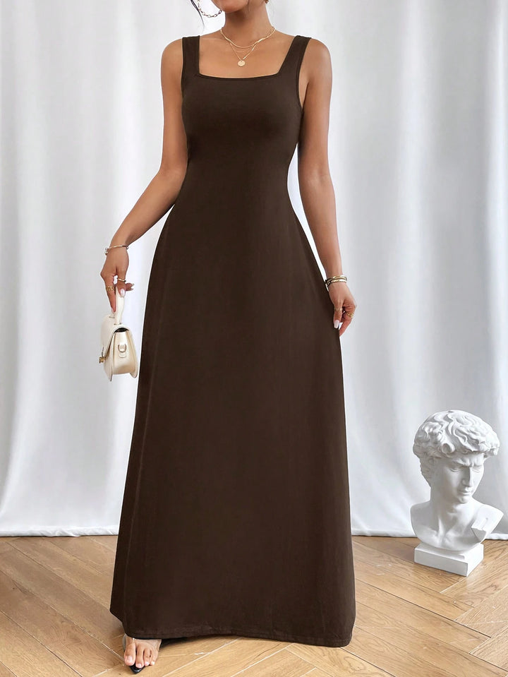Rochie maxi SHEIN, maro