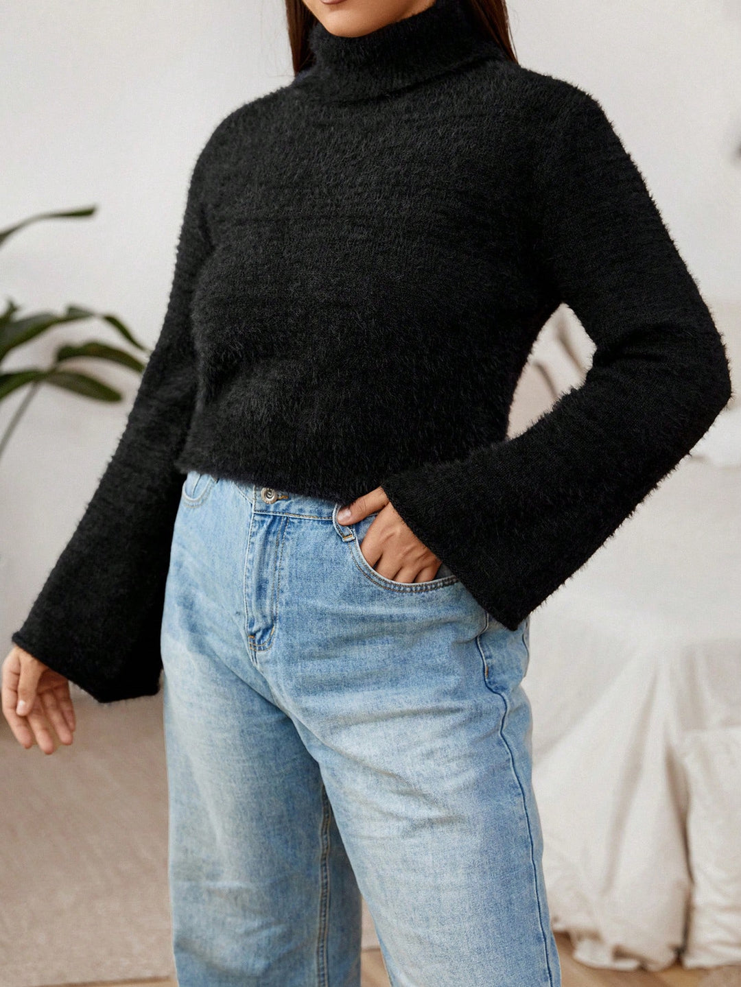 Pulover SHEIN, negru