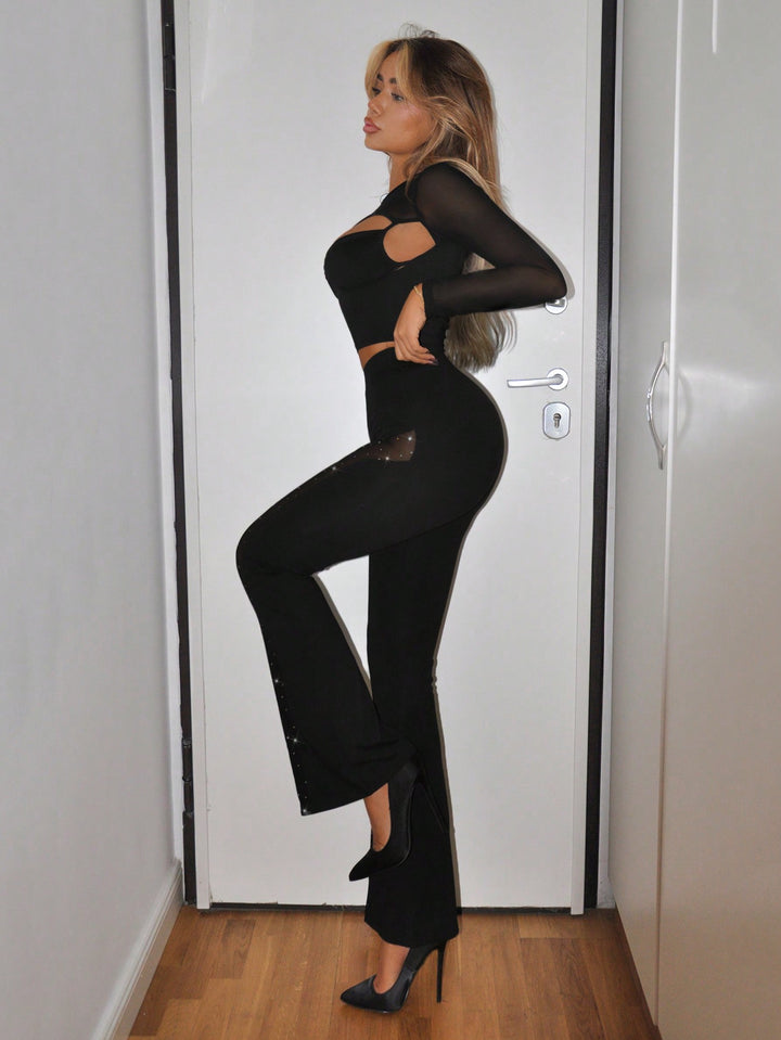Pantaloni SHEIN, negru