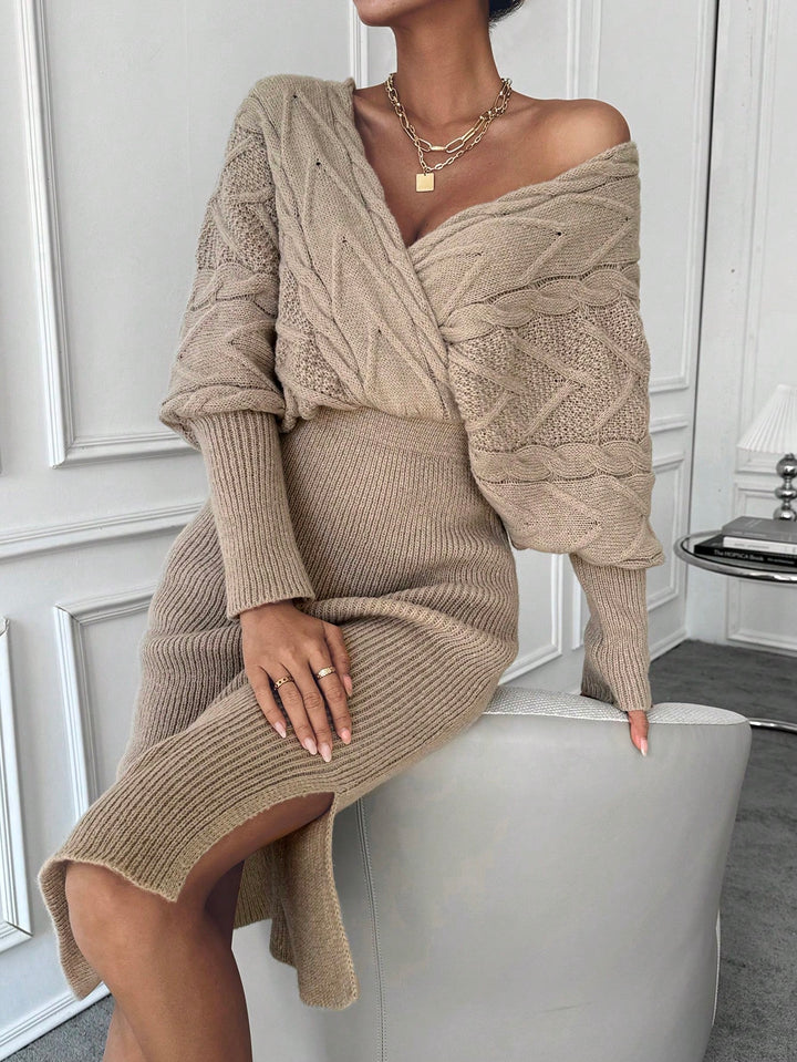 Rochie midi SHEIN, bej