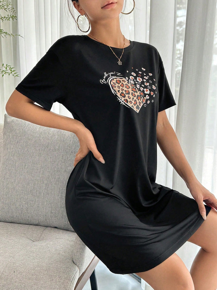 Rochie de noapte SHEIN, negru